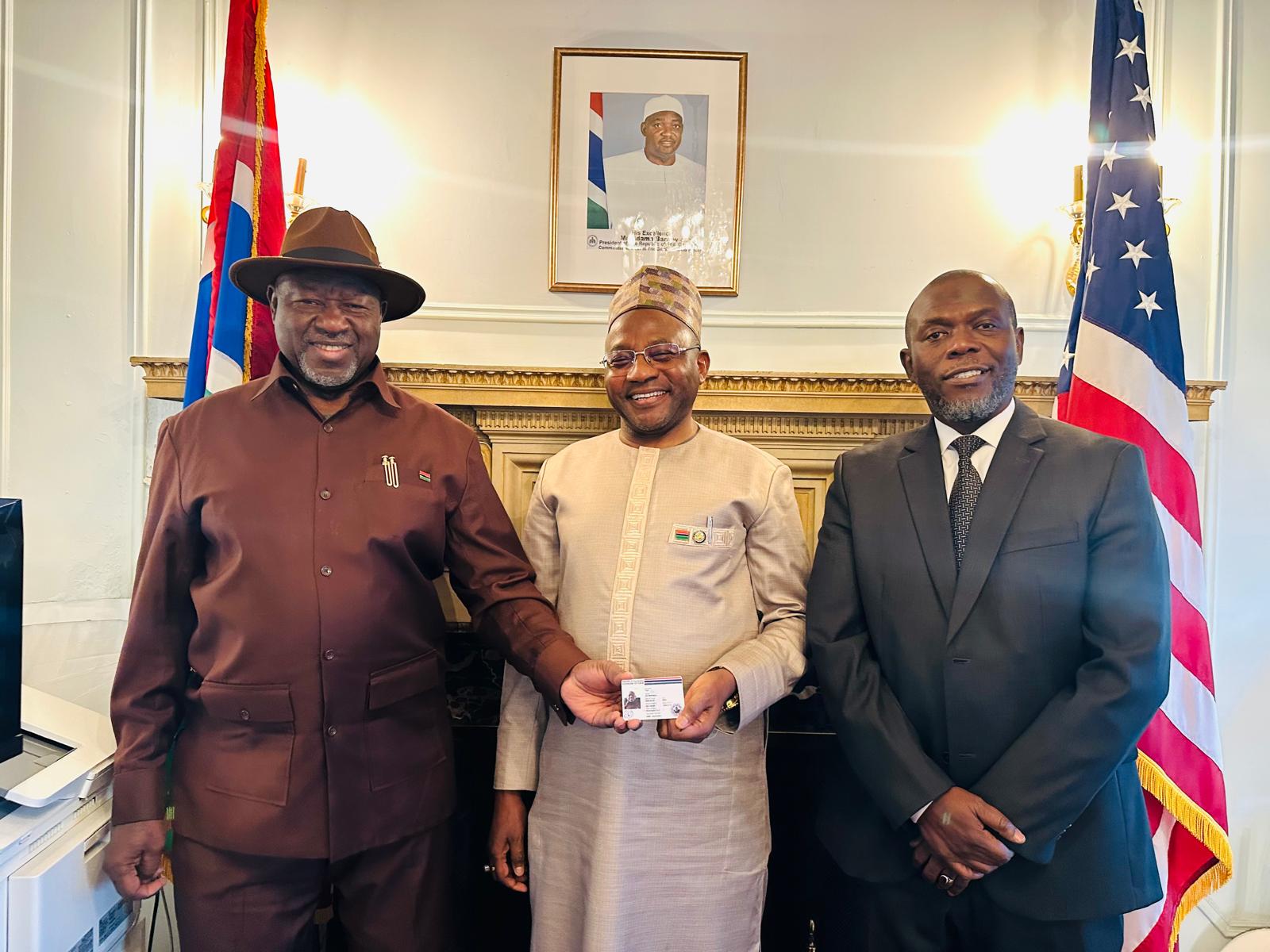 Consulate Identification Ambassador Bah Launches the Embassy’s New Consular Identification Card ...
